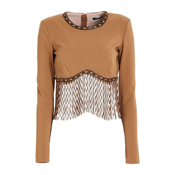 【貨物輸送無料】 エリザベスフランキ レディース プルオーバー トップス Tops Beige