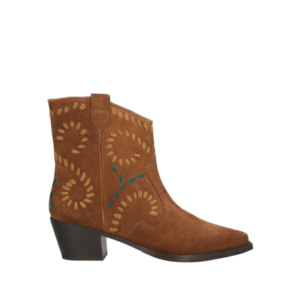 【貨物輸送無料】 コーラル青み レディース ブーツ シューズ Ankle boots Brown