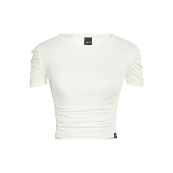 【貨物輸送無料】 ピンコ レディース プルオーバー トップス T-shirts White