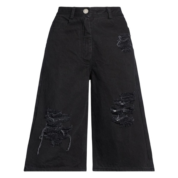【貨物輸送無料】 イザベル・ベネナート レディース ジーンズズボン下 ボトムス Denim shorts Black