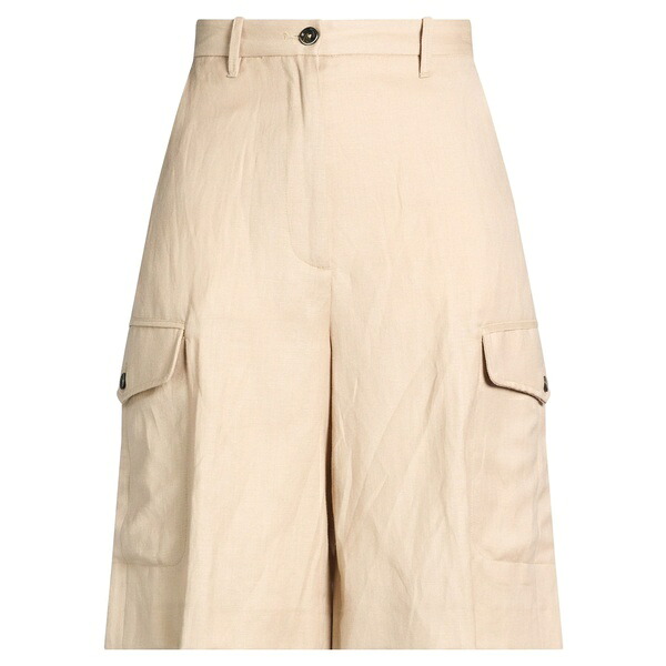 【送料無料】 ナイン イン ザ モーニング レディース カジュアルパンツ ボトムス Shorts & Bermuda Shorts Beige｜asty