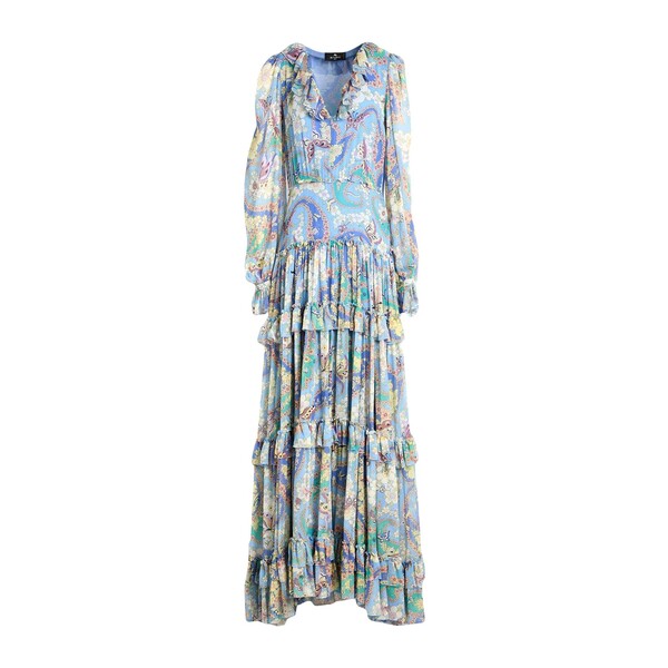 【貨物輸送無料】 エトロ レディース 衣裳 トップス Maxi dresses Blue