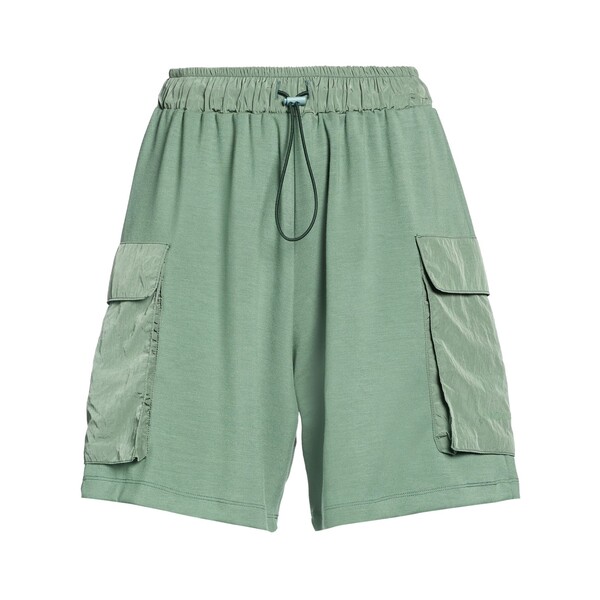 【送料無料】 ヒノミネイト レディース カジュアルパンツ ボトムス Shorts & Bermuda Shorts Green|asty