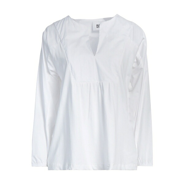 【貨物輸送無料】 アルファス テューディオ レディース プルオーバー トップス Tops White