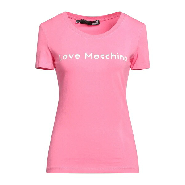 【貨物輸送無料】 モスキーノ レディース プルオーバー トップス T-shirts Pink