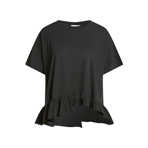 【送料無料】 ビーユー レディース Tシャツ トップス T-shirts Black｜asty