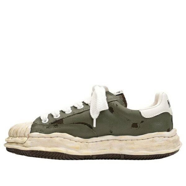 Maison MIHARA YASUHIRO ミハラヤスヒロ メンズ スニーカー 【Maison MIHARA YASUHIRO Blakey OG Sole Film Attached Canvas Low-top Khaki A15FW727-KHAKI】  サイズ US_7.5(25.5cm)