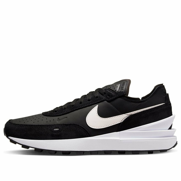 Nike ナイキ メンズ スニーカー 【Nike Waffle One Leather \u0027Black White\u0027 DX9428-001】  大いさ US_10.5(28.5糎) 靴-スニーカー