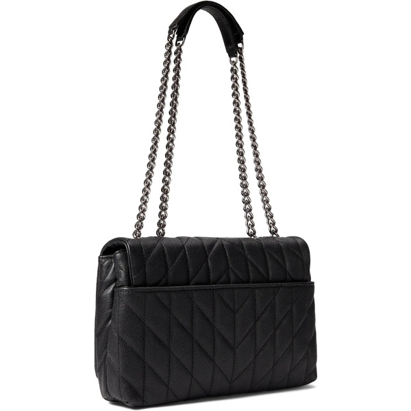 カールラガーフェルド レディース ハンドバッグ バッグ Lafayette Shoulder Black Silver