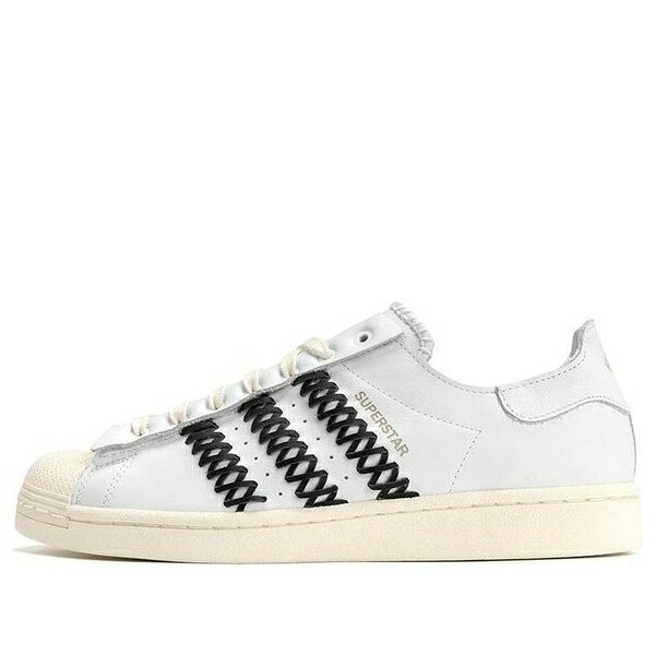 adidas アディダス メンズ スニーカー  【adidas Superstar FOOT INDUSTRY \u0027Cream White Black\u0027 HQ7011】  大きさ US_12.5(30.5糎)