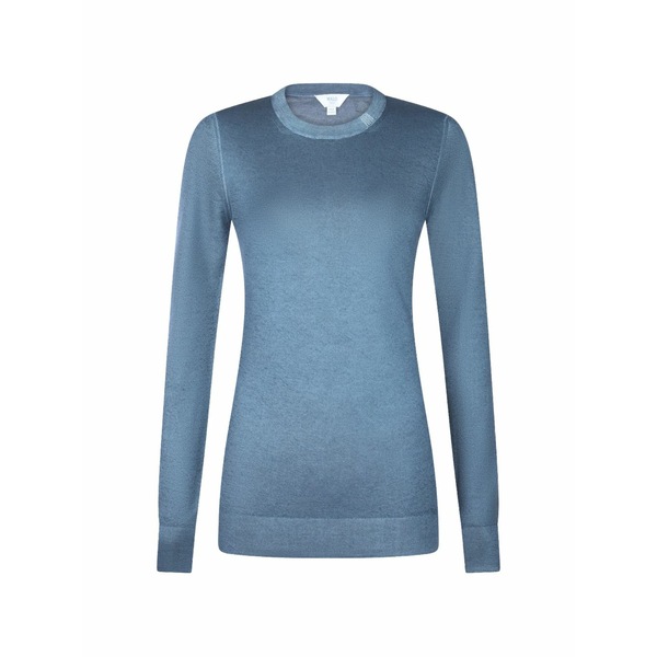 マロ レディース 編み物\u0026スウェーター アウター Fine-knit sweater Blue