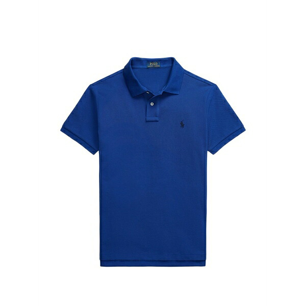 ラルフローレン メンズ ポロシャツ トップス Logo-embroidered polo shirt Blue｜asty