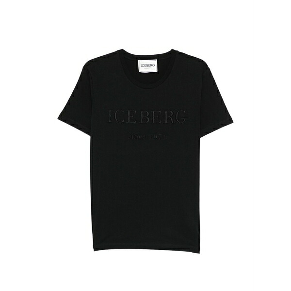 アイスバーグ レディース Tシャツ トップス Logo t-shirt Black｜asty
