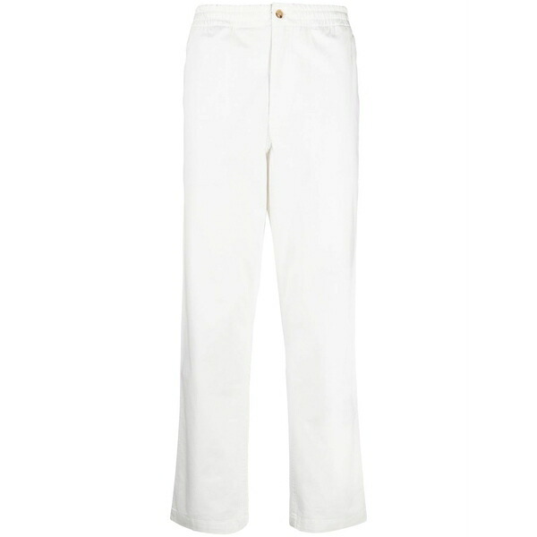 ラルフローレン メンズ 心地好いズボン下 ボトムス Logo-embroidered chinos White