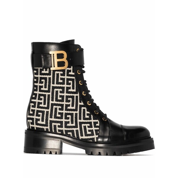 バルマン レディース ブーツ シューズ Ranger romy monogram boots Black