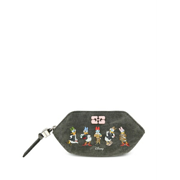 ガニー レディース 紙入れ 付属品 X disney printed zip wallet Grey