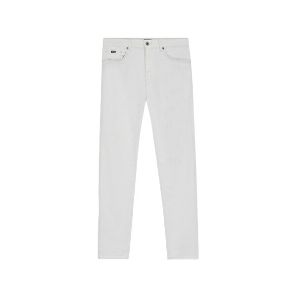 元締め メンズ ジーンズズボン下 ボトムス Logo-patch jeans White