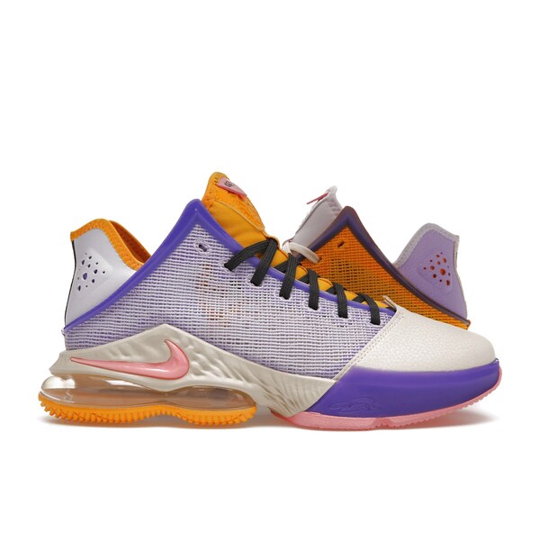 Nike ナイキ メンズ スニーカー  【Nike LeBron 19 Low Mismatch】  大きさ US_12(30.0糎) Lilac/Pink Glaze/Dark Smoke Grey
