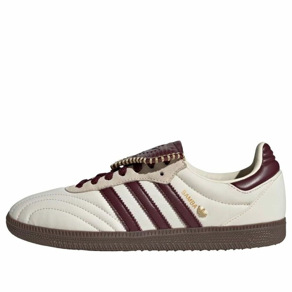 adidas アディダス レディース スニーカー 【(WMNS) adidas Samba Long Tongue 'Cream White Maroon' IH9045】 サイズ US_W_10.5｜asty