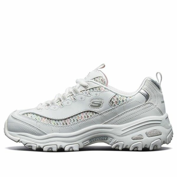 Skechers スケッチャーズ レディース スニーカー 【(WMNS) Skechers D'lites 1.0 Sneaker GS White 13144-WMLT】 サイズ US_6(23.0cm)|asty