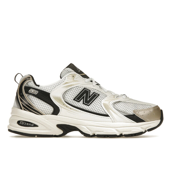 New Balance ニューバランス メンズ スニーカー 【New Balance 530 White Light Gold Metallic】 サイズ US_9(27.0cm) White/Light Gold Metallic｜asty