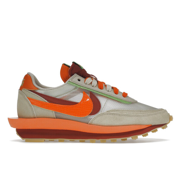 Nike ナイキ メンズ スニーカー 【Nike LD Waffle sacai CLOT Kiss of Death Net Orange Blaze】 サイズ US_7(25.0cm) Net/Orange Blaze-Deep Red-Green Bean
