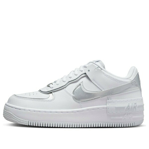 Nike ナイキ レディース スニーカー  【(WMNS) Nike Air Force 1 Shadow \u0027White Metallic Silver\u0027 CI0919-119】  大きさ US_W_11
