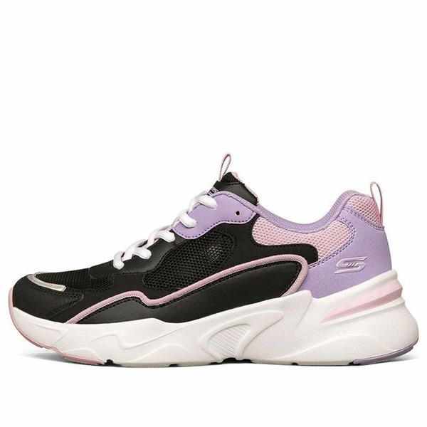 Skechers スケッチャーズ レディース スニーカー 【(WMNS) Skechers Bob's Bamina Low-Top Black/Purple 117043-BKMT】 サイズ US_7(24.0cm)|asty