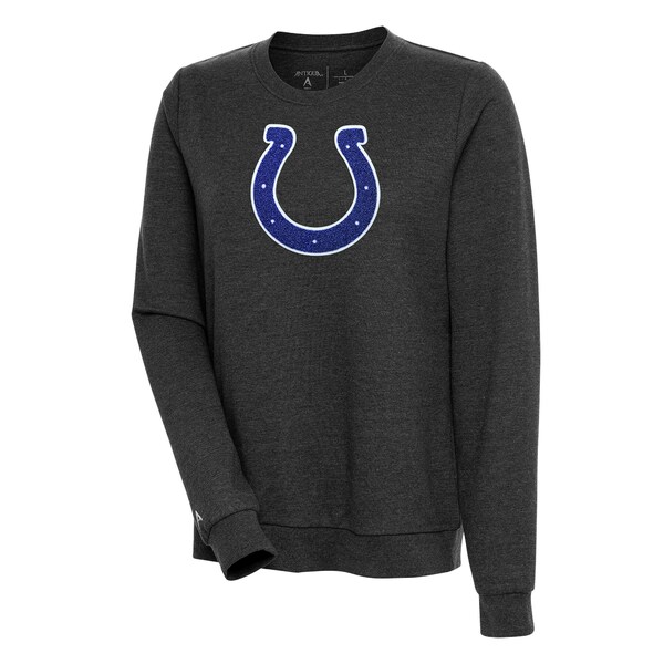 Indianapolis Colts Antigua Women's Victory Crewneck Chenille Pullover  Sweatshirt - White