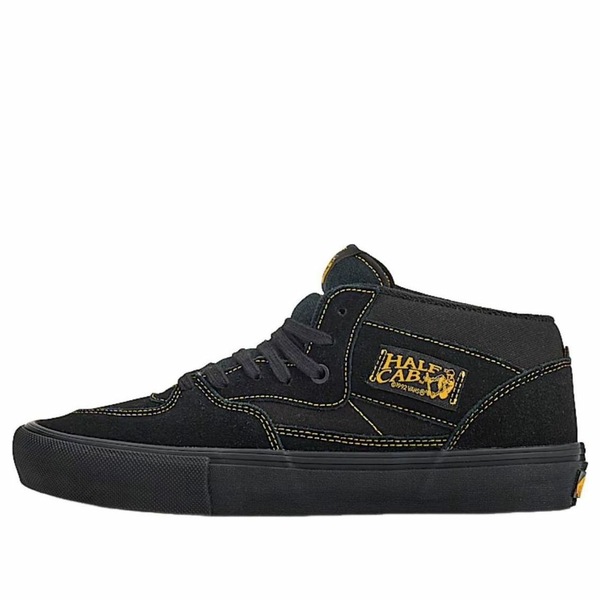 Vans バンズ メンズ スニーカー 滑るゲーム盤 【Vans Skate Half Cab \u0027Black Mustard Yellow\u0027 VN0A5FCDBLN】  大きさ US_12(30.0糎)