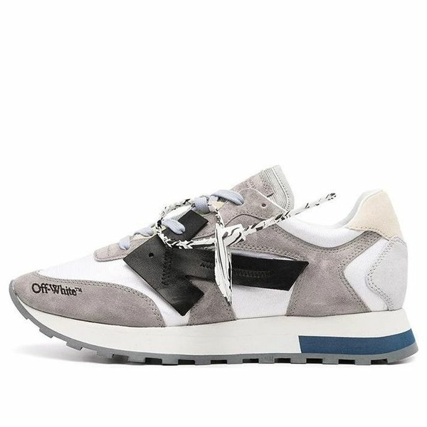 Off-White オフホワイト メンズ スニーカー 【Off-White Logo Running Shoes Gray OMIA140F21LEA0010910】 サイズ US_7(25.0cm)｜asty