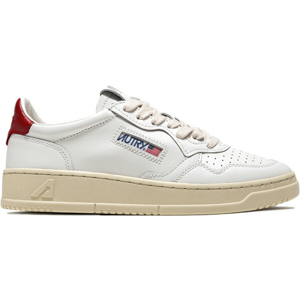 Autry オートリー レディース スニーカー 【Autry Medalist Leather Low White Red (Women's)】 サイズ EU_40(25.5cm) White/Red/Cream