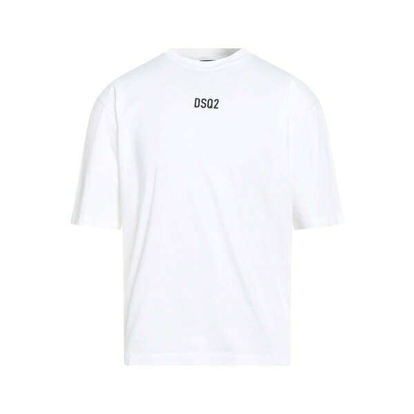 【送料無料】 ディースクエアード メンズ Tシャツ トップス T-shirts White