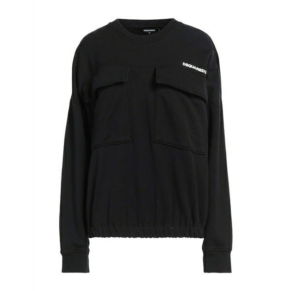 【送料無料】 ディースクエアード レディース パーカー・スウェットシャツ アウター Sweatshirts Black