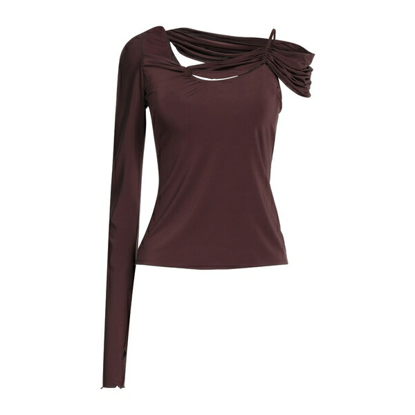 【送料無料】 ネンシ ドジャカ レディース Tシャツ トップス Tops Brown