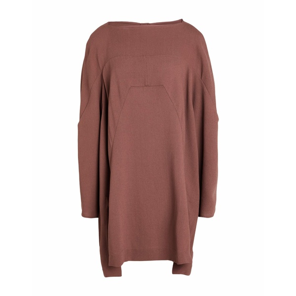 【送料無料】 リックオウエンス レディース ワンピース トップス Mini dresses Brown｜asty