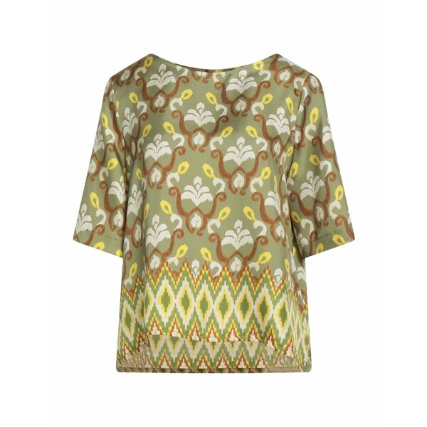 【送料無料】 マリパルミ レディース Tシャツ トップス Tops Green｜asty