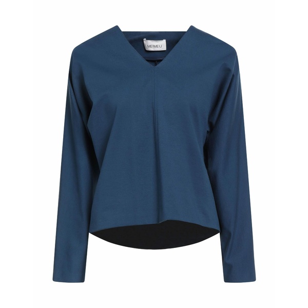 【送料無料】 メイメイジェイ レディース Tシャツ トップス T-shirts Blue