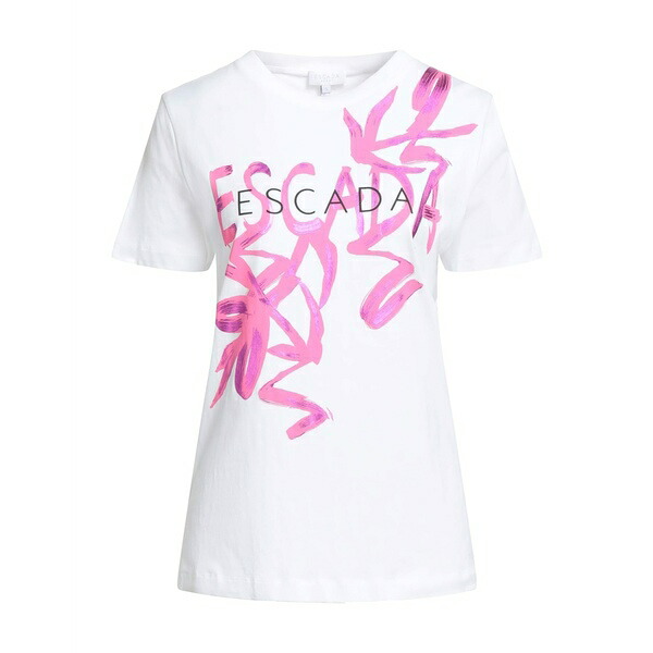 【送料無料】 エスカーダ レディース Tシャツ トップス T-shirts White