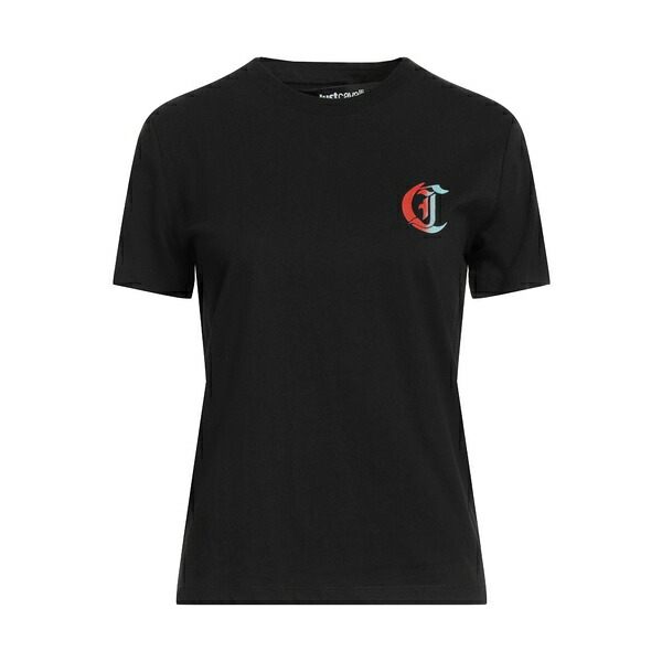 【送料無料】 ロベルトカヴァリ レディース Tシャツ トップス T-shirts Black