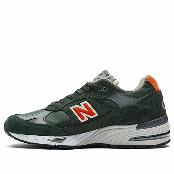New Balance ニュー平衡にする メンズ スニーカー  【New Balance 991 Made In England \u0027Forest Green Orange\u0027 M991腫瘍壊死因子】  大きさ US_10(28.0糎)