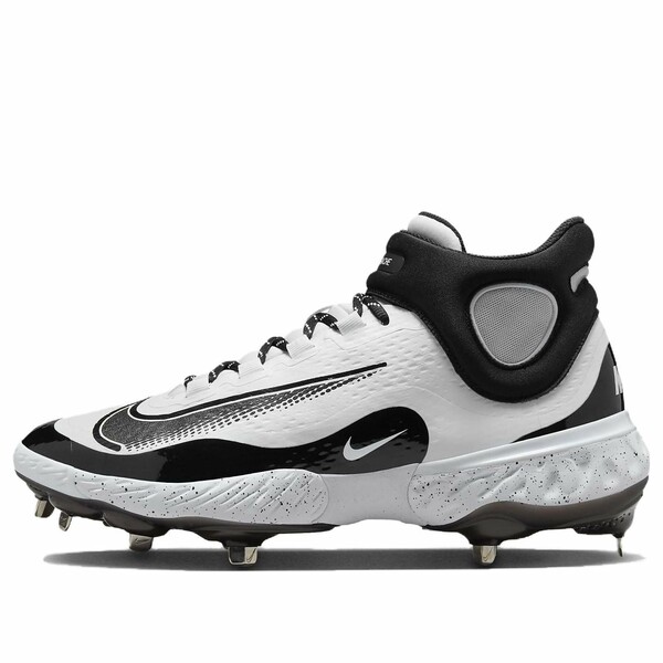 Nike ナイキ メンズ スニーカー  【Nike Alpha Huarache Elite 4 Mid \u0027White Black\u0027 FD2744-107】  大きさ US_9.5(27.5糎)