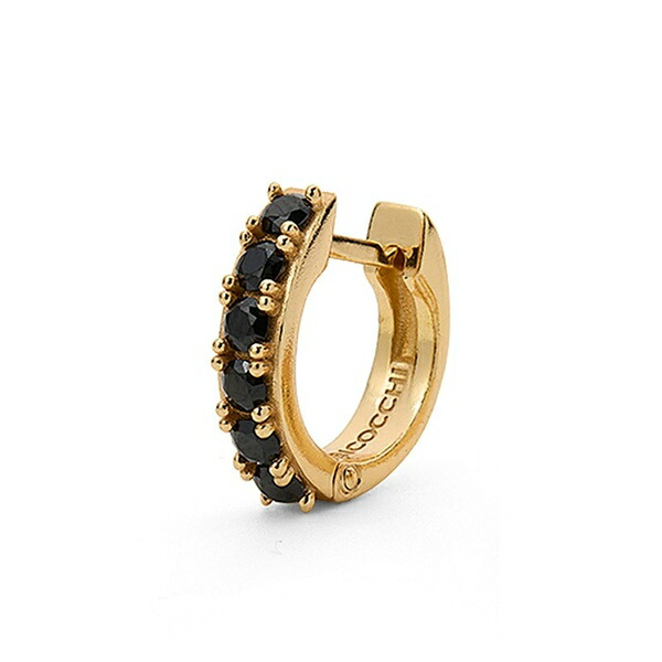 エマニュエレ ビコッキ メンズ ピアス・イヤリング 佩び物 Logo-engraved hoop earring Gold