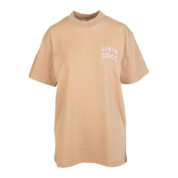リビンクール レディース Tシャツ トップス Logo-print cotton t-shirt Neutrals