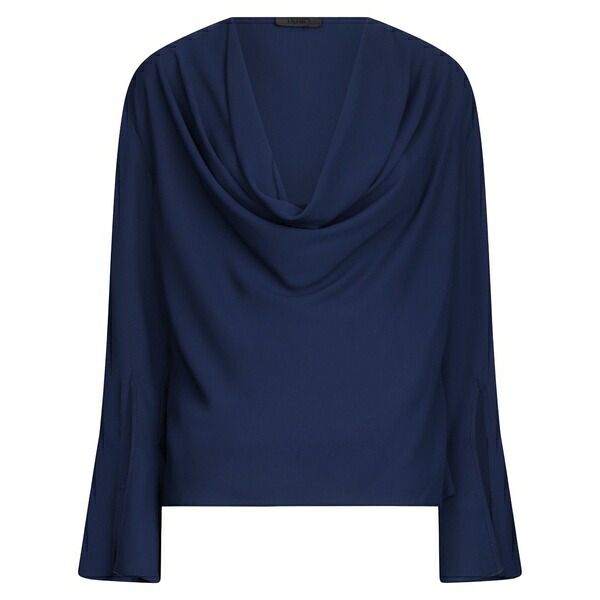 リュージョー レディース シャツ トップス Georgette blouse Blue|asty