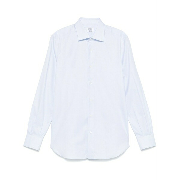 マッザレッリ メンズ シャツ トップス Mini-check shirt Blue｜asty