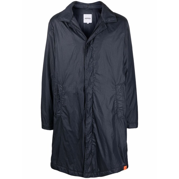 アスペジ メンズ コート アウター Hooded parka coat Blue｜asty