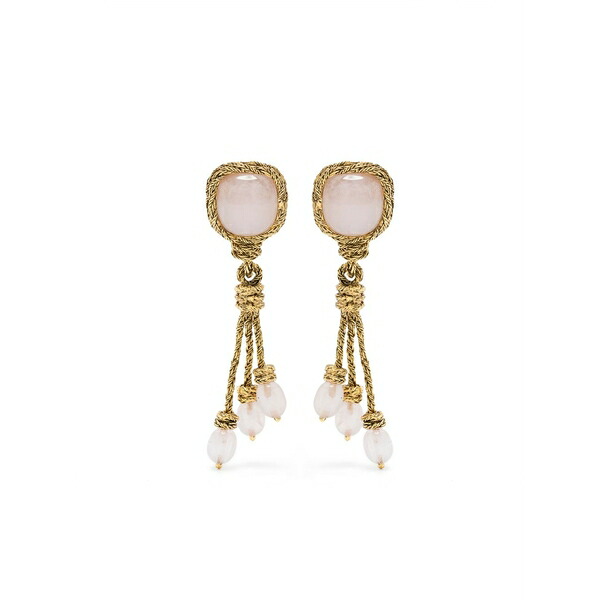 オーレリー ビダマン レディース ピアス＆イヤリング アクセサリー Miki rose quartz earrings Gold｜asty