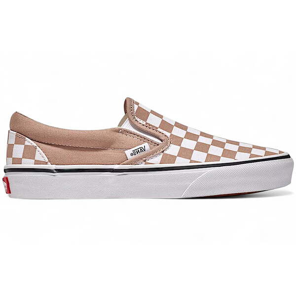 Vans バンズ メンズ スニーカー  【Vans Classic Slip-On Checkerboard Warm Taupe Brown White】  大きさ US_12(30.0糎) Warm Taupe Brown/White