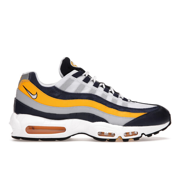 Nike ナイキ メンズ スニーカー  【Nike Air Max 95 Michigan】  大いさ US_7.5(25.5糎) White/Navy-Varsity Maize 靴-メンズ靴-スニーカー